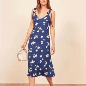 Reformation Blue Jade Dress Womens Size Medium